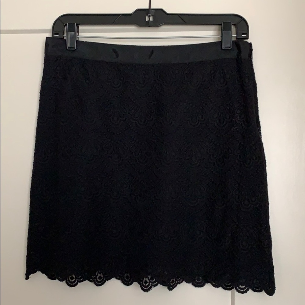 J. Crew detailed black skirt